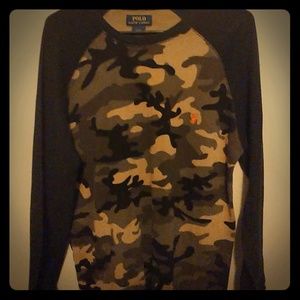 Ralph Lauren Polo thermal I/s camo shirt